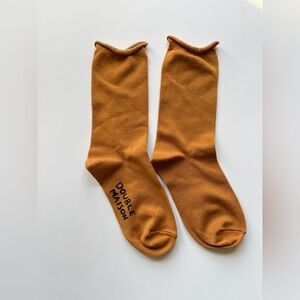 Japan brand Double Masion  Mustard yellow Socks